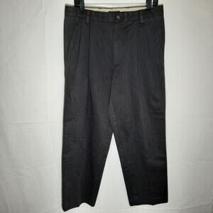 Dockers 32x30 D3 Classic Fit Pants Men Gray Pleated Slacks Cotton Blend Thailand
